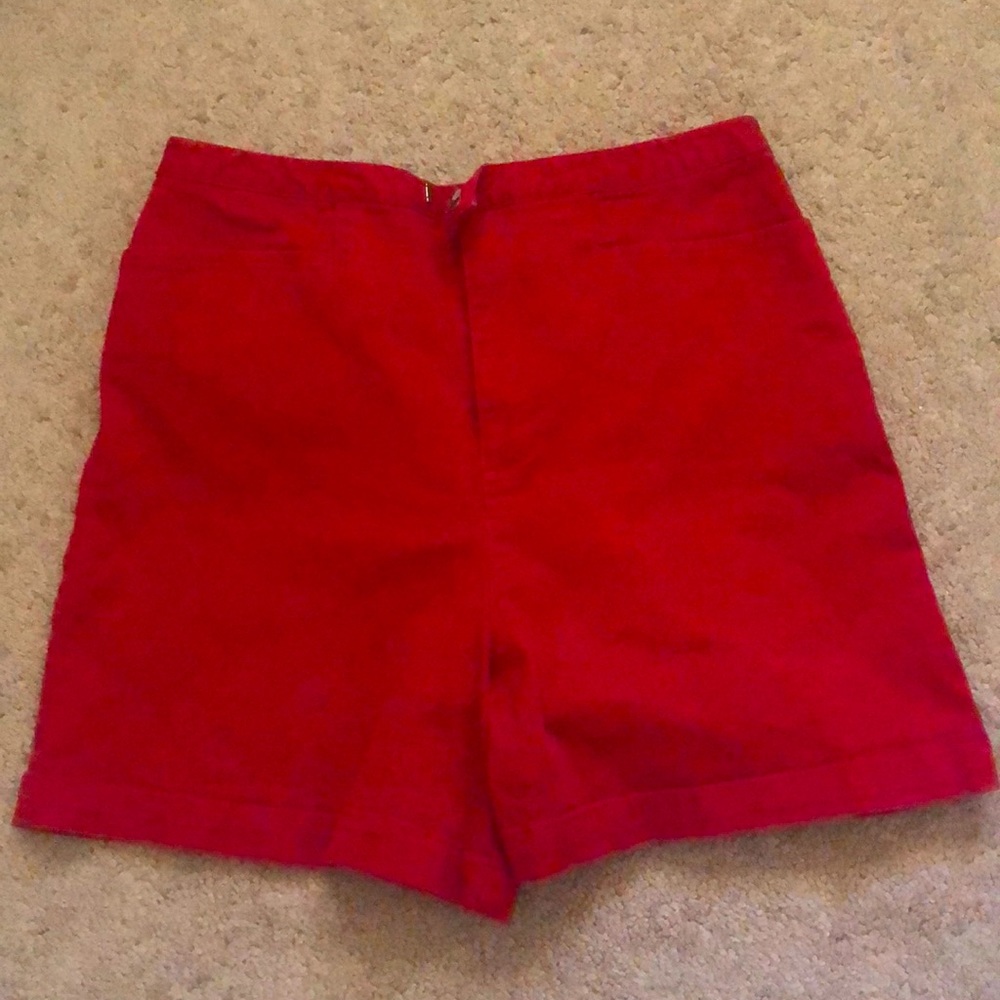 Vintage Red high waisted shorts
